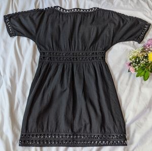 Black silk dress
